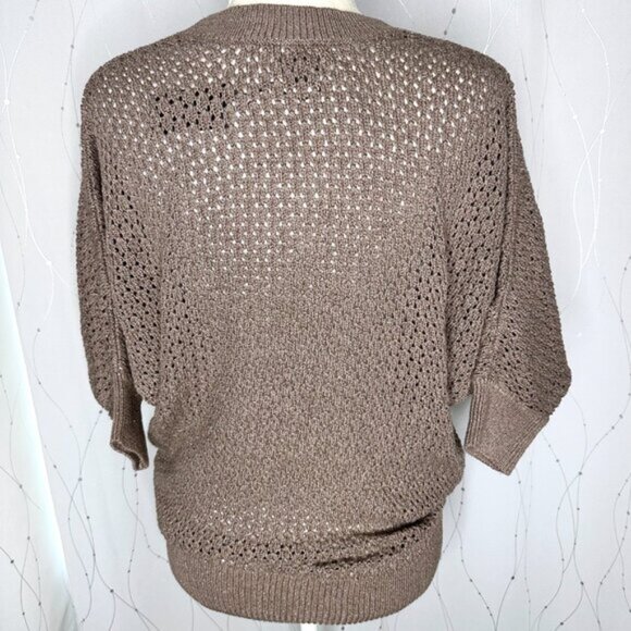 Express Copper & Brown Pullover Knit Sweater - Picture 3 of 3